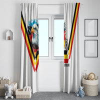 Germany National Football Window Curtain Deutschland Eagle Watercolor Splash Geometric Flag Stripe Pattern Art