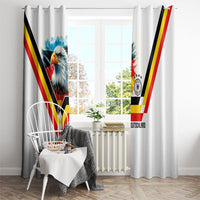 Germany National Football Window Curtain Deutschland Eagle Watercolor Splash Geometric Flag Stripe Pattern Art