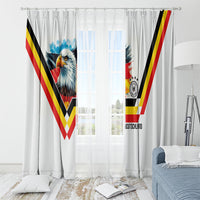 Germany National Football Window Curtain Deutschland Eagle Watercolor Splash Geometric Flag Stripe Pattern Art
