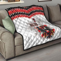 Austria National Football Quilt Argyle Diamond Pattern with Eagle Watercolor Paint Splash Graphic Art