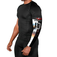 Custom Austria and Germany National Football Arm Sleeves Split Half Diamond Argyle with Eagles Watercolor Paint Splash Art