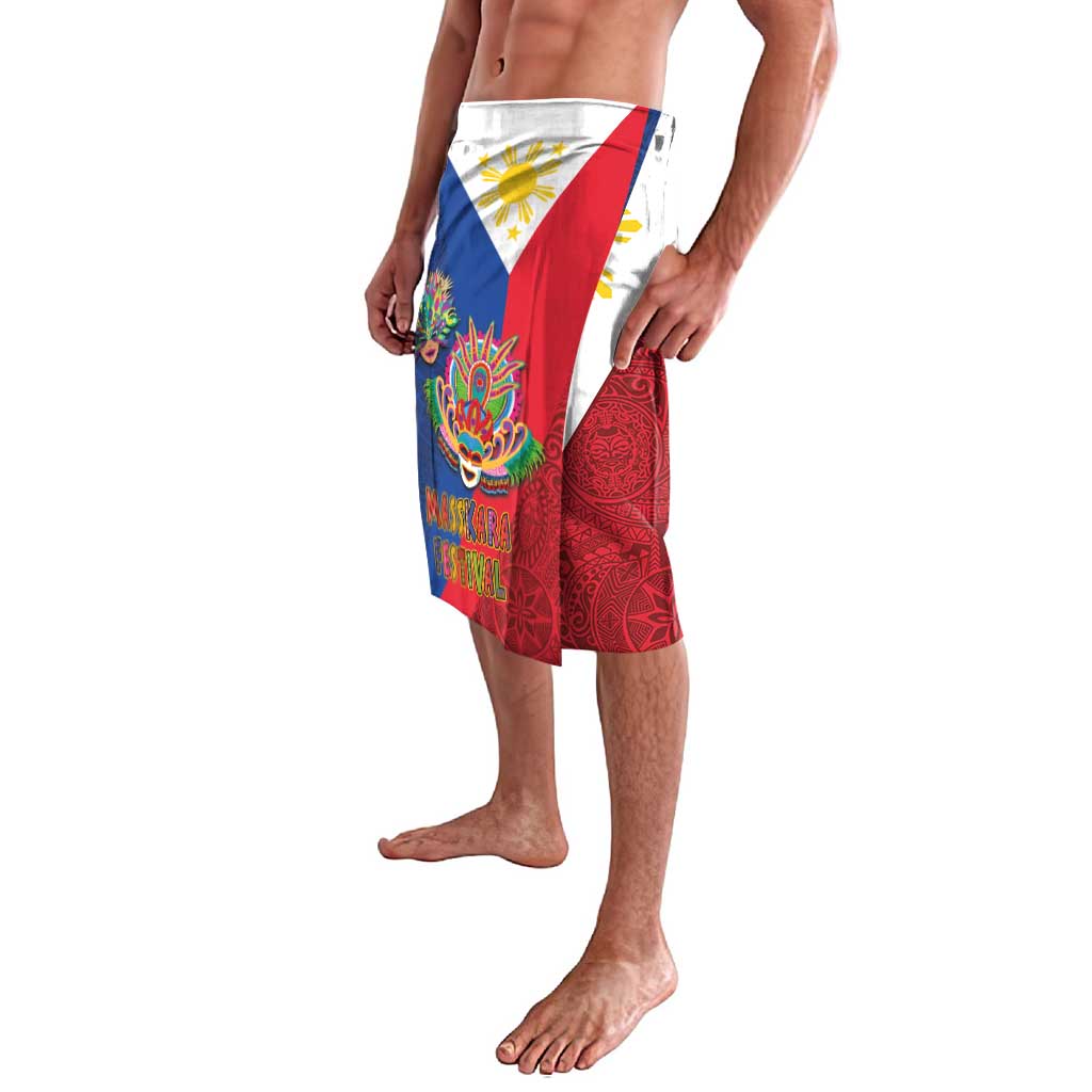 Philippines MassKara Lavalava Filipino Carnival Mask and Polynesian Pattern - Wonder Print Shop