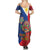 Philippines MassKara Summer Maxi Dress Filipino Carnival Mask and Polynesian Pattern - Wonder Print Shop
