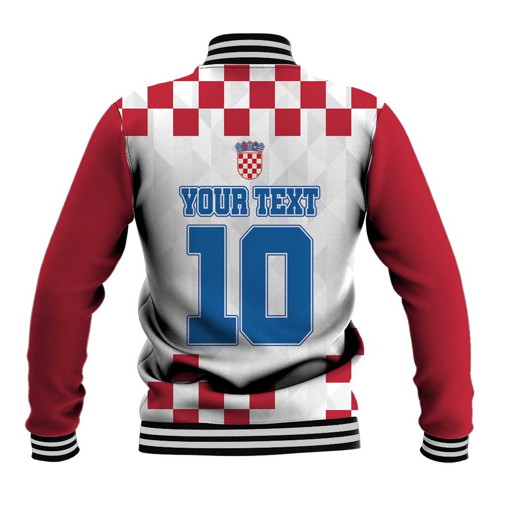Custom Croatia Football 2024 Go Champion Baseball Jacket - Wonder Print Shop