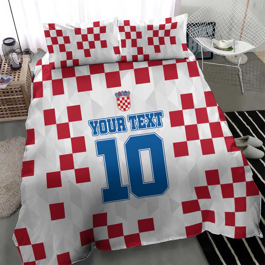 Custom Croatia Football 2024 Go Champion Bedding Set - Wonder Print Shop