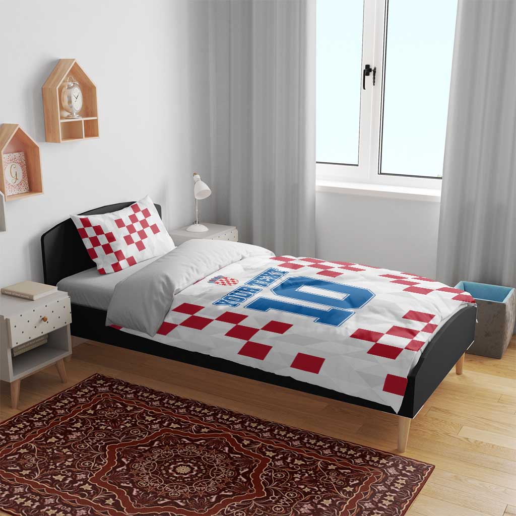 Custom Croatia Football 2024 Go Champion Bedding Set - Wonder Print Shop