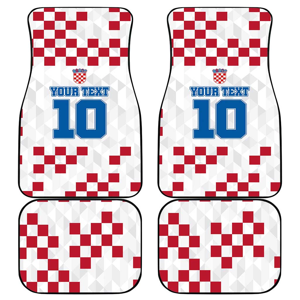 Custom Croatia Football 2024 Go Champion Car Mats - Wonder Print Shop