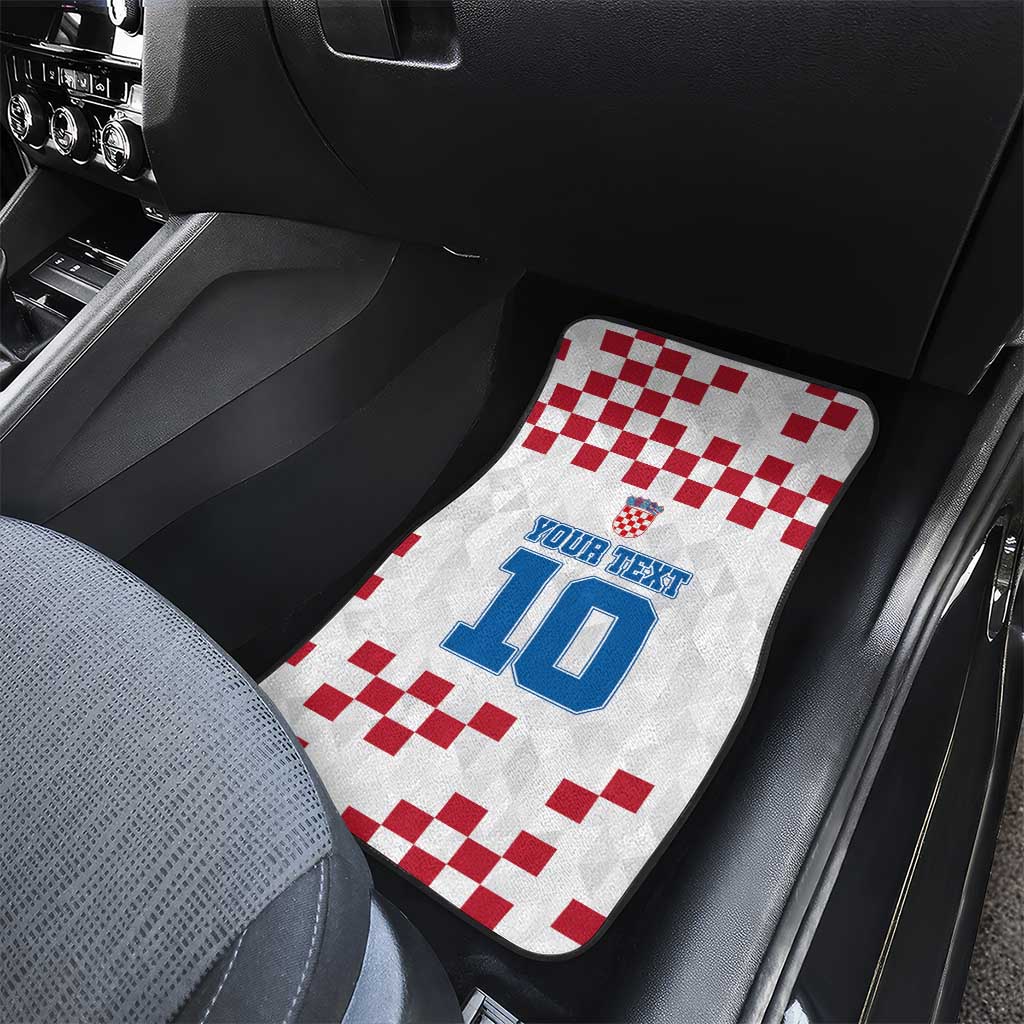 Custom Croatia Football 2024 Go Champion Car Mats - Wonder Print Shop