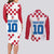 Custom Croatia Football 2024 Go Champion Couples Matching Long Sleeve Bodycon Dress and Long Sleeve Button Shirt - Wonder Print Shop