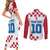 Custom Croatia Football 2024 Go Champion Couples Matching Short Sleeve Bodycon Dress and Long Sleeve Button Shirt - Wonder Print Shop