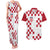 Custom Croatia Football 2024 Go Champion Couples Matching Tank Maxi Dress and Hawaiian Shirt - Wonder Print Shop