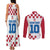 Custom Croatia Football 2024 Go Champion Couples Matching Tank Maxi Dress and Long Sleeve Button Shirt - Wonder Print Shop