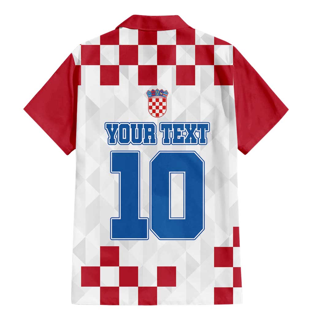 Custom Croatia Football 2024 Go Champion Family Matching Mermaid Dress and Hawaiian Shirt - Wonder Print Shop