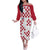Custom Croatia Football 2024 Go Champion Family Matching Off The Shoulder Long Sleeve Dress and Hawaiian Shirt - Wonder Print Shop