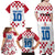 Custom Croatia Football 2024 Go Champion Family Matching Off Shoulder Maxi Dress and Hawaiian Shirt - Wonder Print Shop