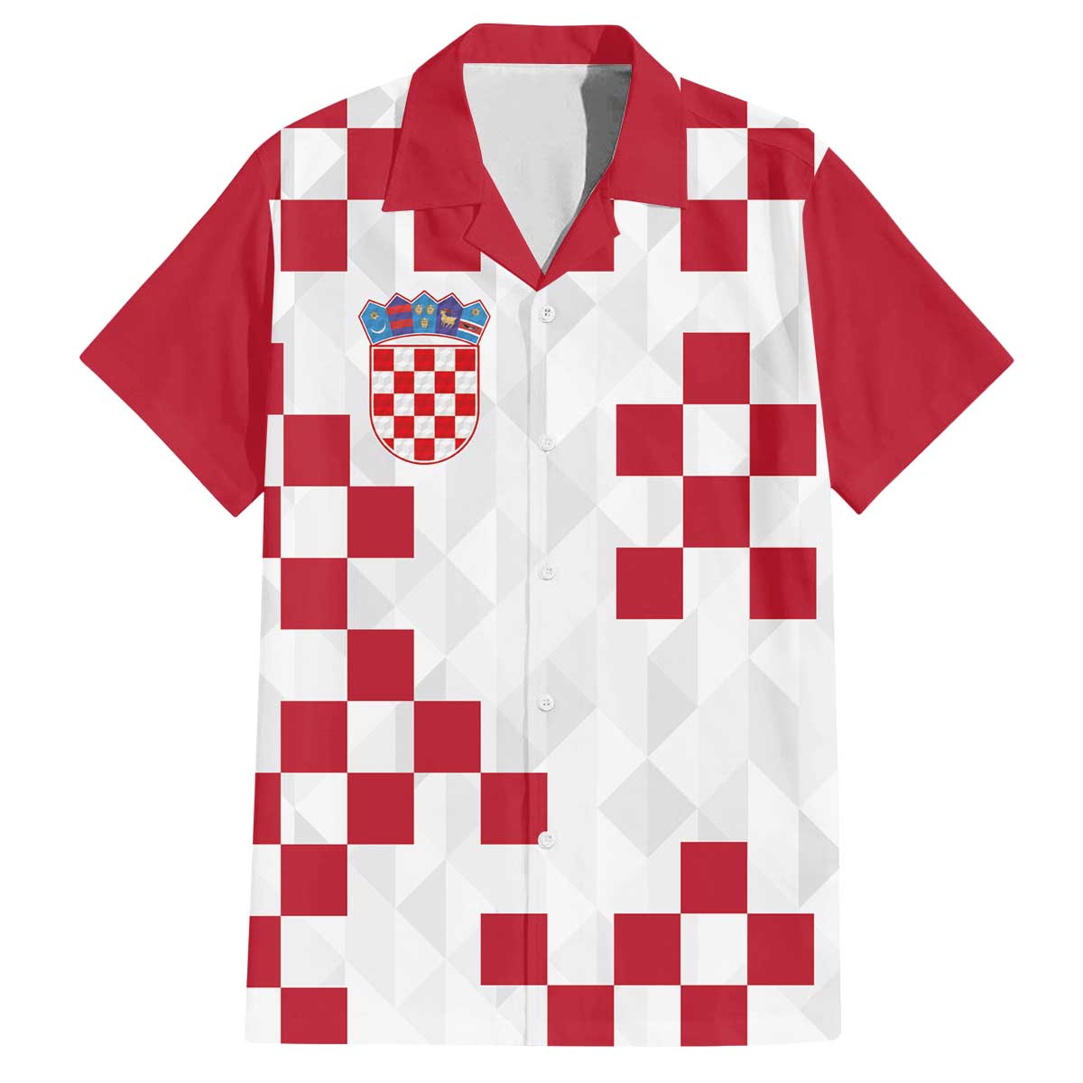 Custom Croatia Football 2024 Go Champion Family Matching Off Shoulder Short Dress and Hawaiian Shirt - Wonder Print Shop