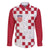 Custom Croatia Football 2024 Go Champion Family Matching Off Shoulder Short Dress and Hawaiian Shirt - Wonder Print Shop