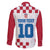 Custom Croatia Football 2024 Go Champion Family Matching Off Shoulder Short Dress and Hawaiian Shirt - Wonder Print Shop