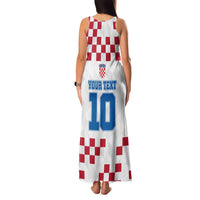 Custom Croatia Football 2024 Go Champion Family Matching Tank Maxi Dress and Hawaiian Shirt - Wonder Print Shop