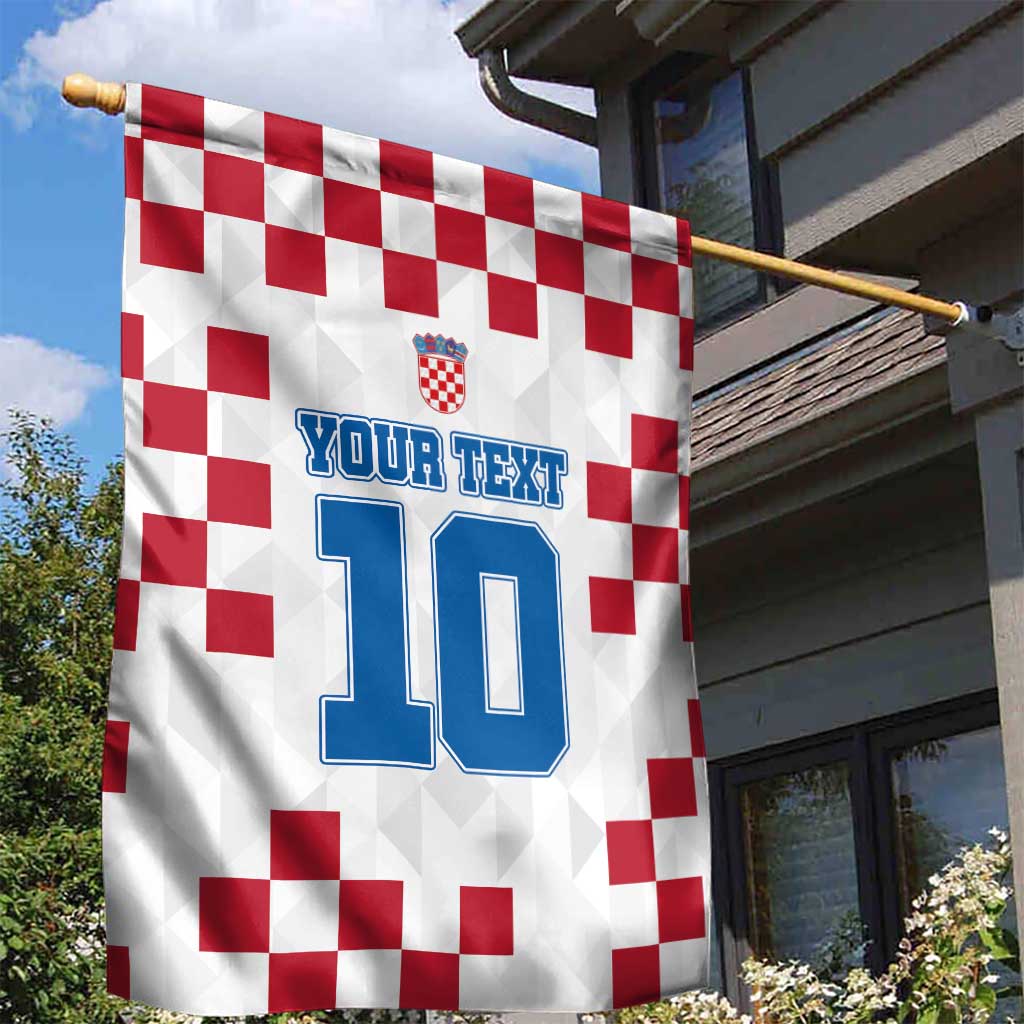 Custom Croatia Football 2024 Go Champion Garden Flag - Wonder Print Shop