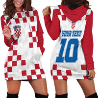 Custom Croatia Football 2024 Go Champion Hoodie Dress - Wonder Print Shop