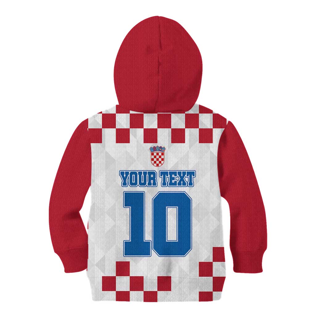 Custom Croatia Football 2024 Go Champion Kid Hoodie - Wonder Print Shop