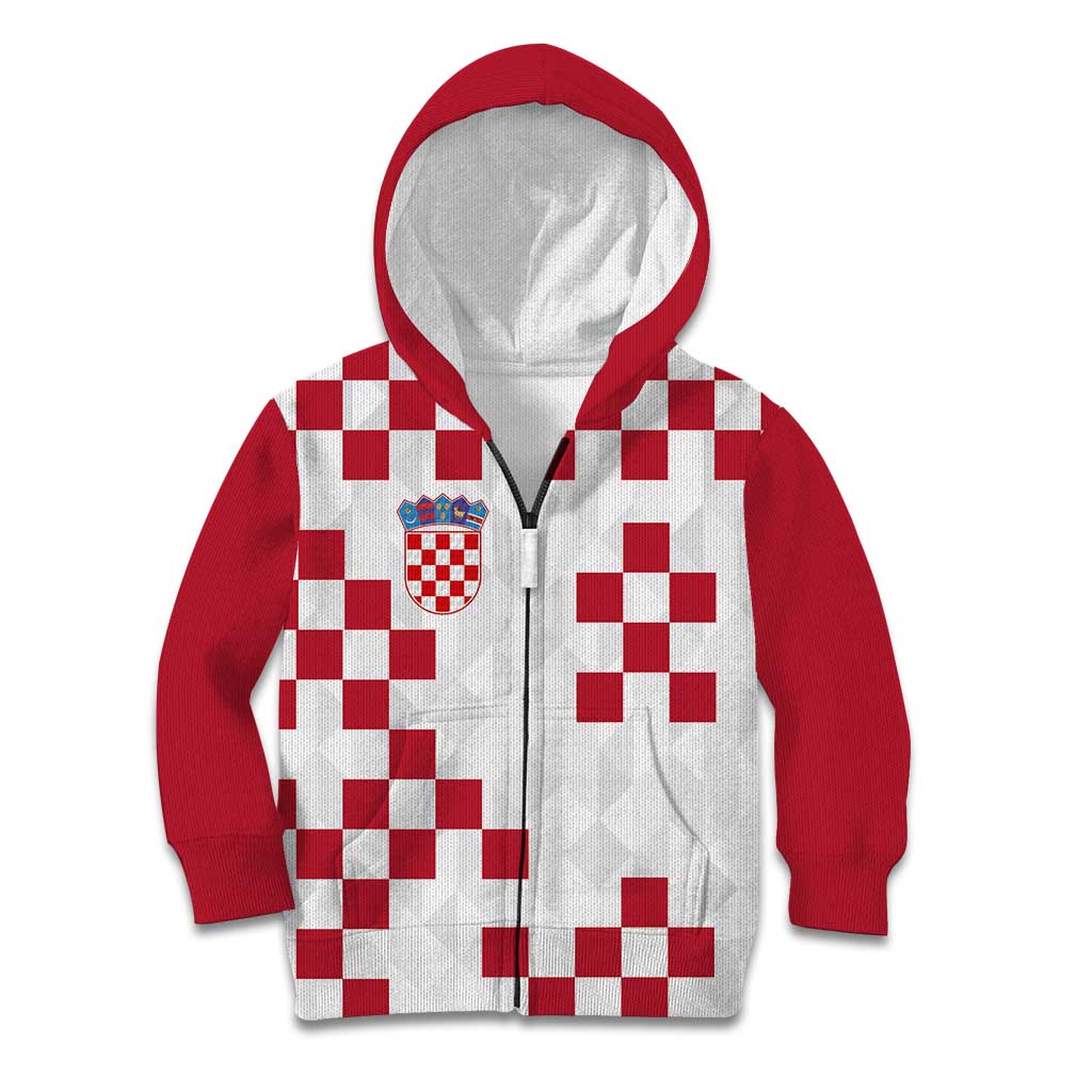 Custom Croatia Football 2024 Go Champion Kid Hoodie - Wonder Print Shop