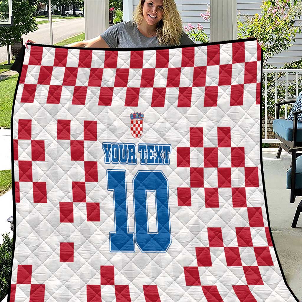 Custom Croatia Football 2024 Go Champion Quilt - Wonder Print Shop