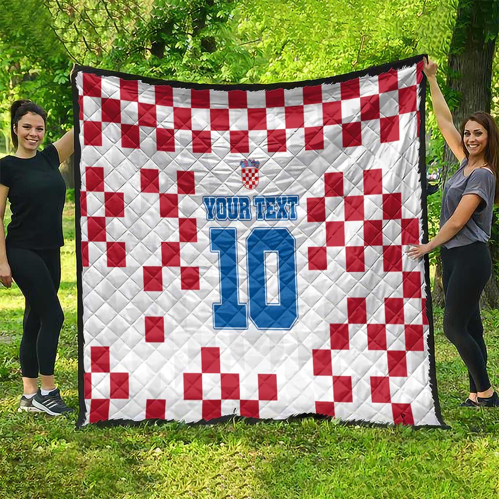 Custom Croatia Football 2024 Go Champion Quilt - Wonder Print Shop