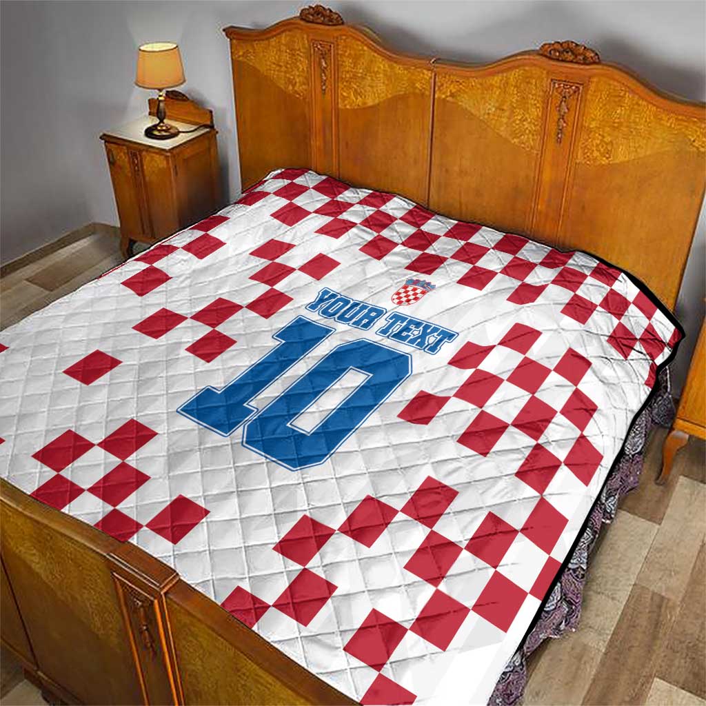 Custom Croatia Football 2024 Go Champion Quilt - Wonder Print Shop
