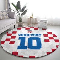 Custom Croatia Football 2024 Go Champion Round Carpet