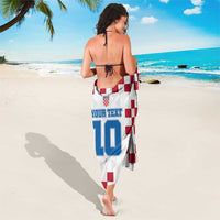 Custom Croatia Football 2024 Go Champion Sarong - Wonder Print Shop