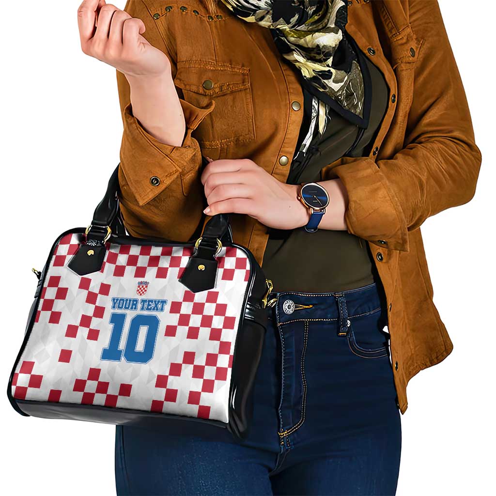 Custom Croatia Football 2024 Go Champion Shoulder Handbag