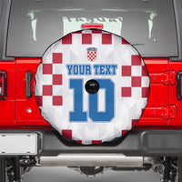 Custom Croatia Football 2024 Go Champion Spare Tire Cover - Wonder Print Shop