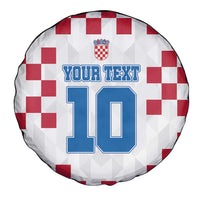 Custom Croatia Football 2024 Go Champion Spare Tire Cover - Wonder Print Shop