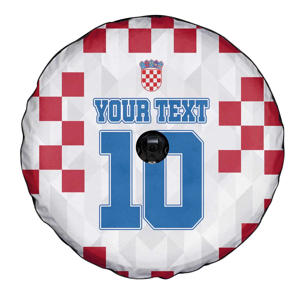 Custom Croatia Football 2024 Go Champion Spare Tire Cover - Wonder Print Shop