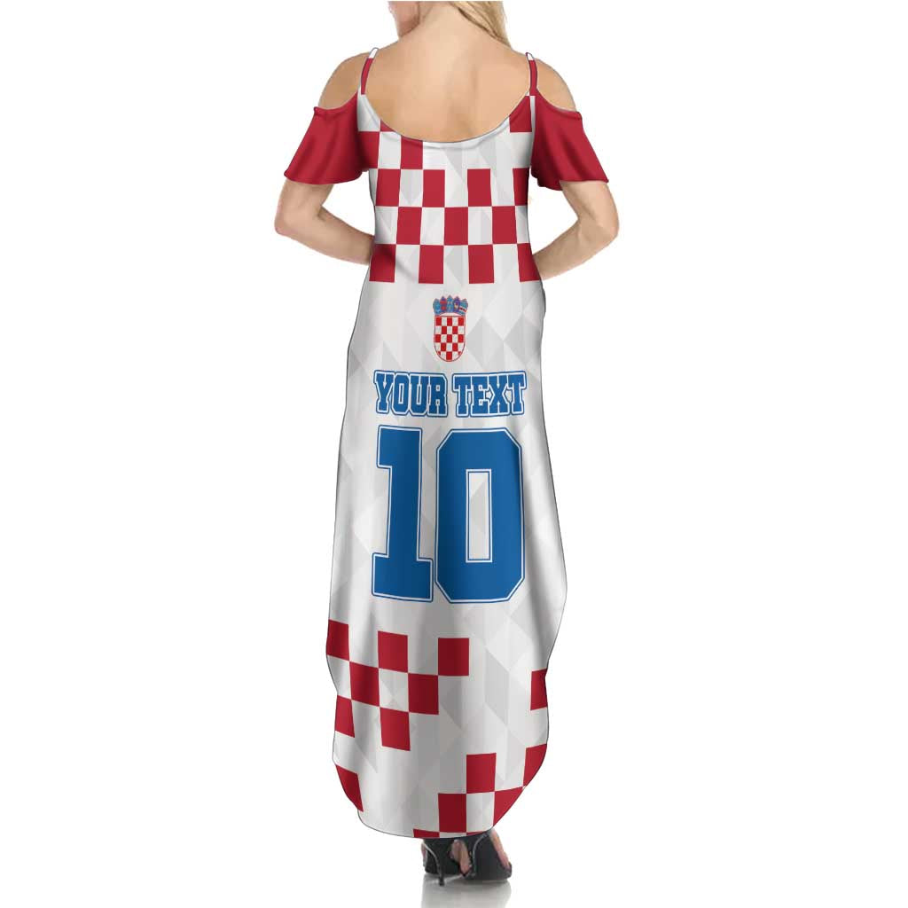Custom Croatia Football 2024 Go Champion Summer Maxi Dress - Wonder Print Shop