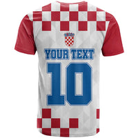 Custom Croatia Football 2024 Go Champion T Shirt - Wonder Print Shop