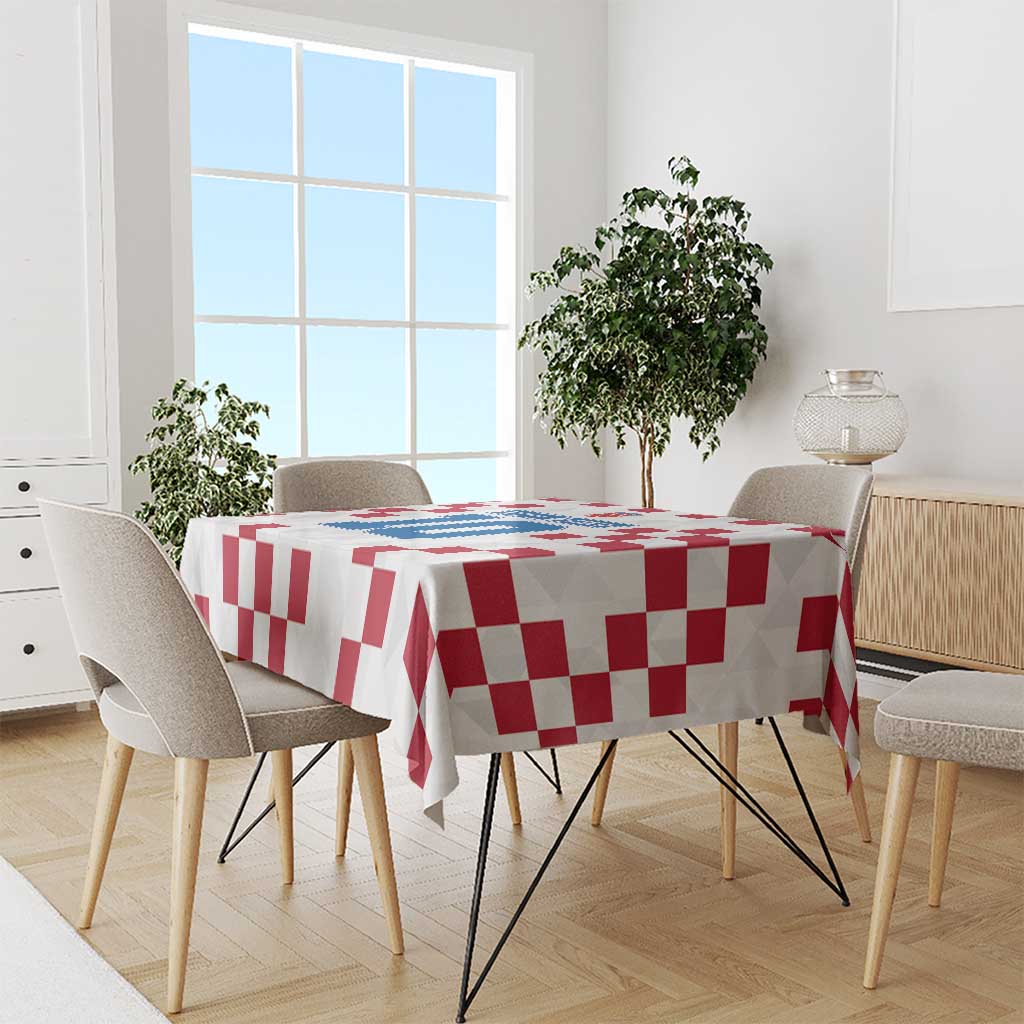Custom Croatia Football 2024 Go Champion Tablecloth - Wonder Print Shop