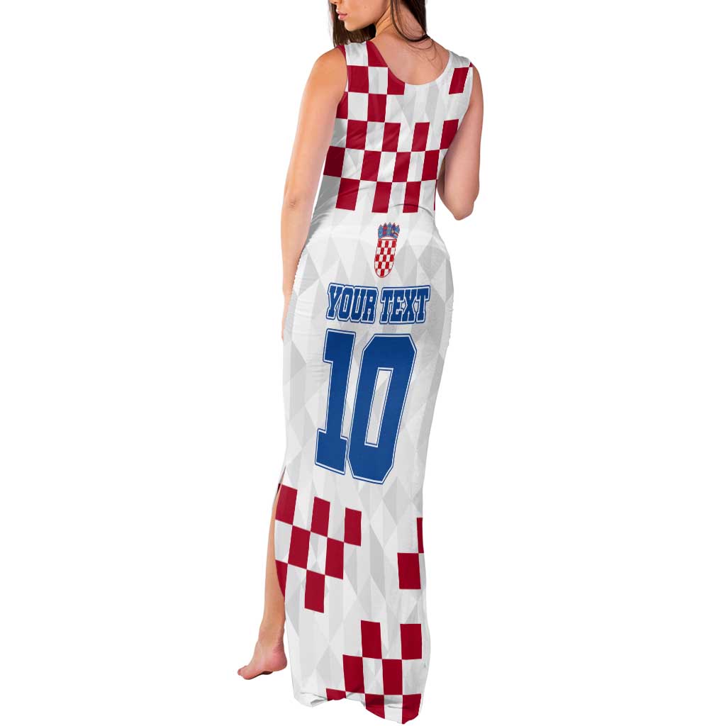 Custom Croatia Football 2024 Go Champion Tank Maxi Dress - Wonder Print Shop