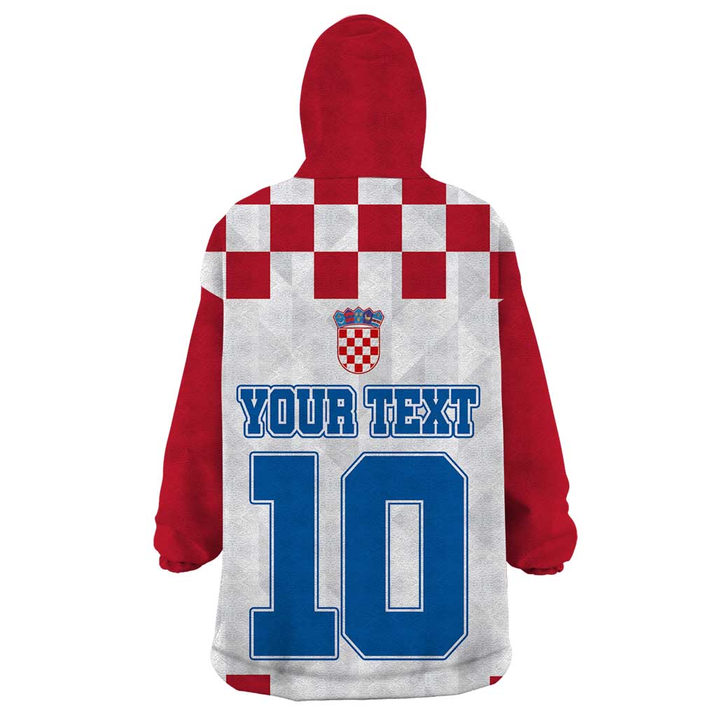 Custom Croatia Football 2024 Go Champion Wearable Blanket Hoodie - Wonder Print Shop