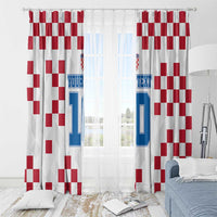 Custom Croatia Football 2024 Go Champion Window Curtain - Wonder Print Shop