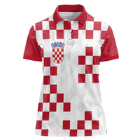 Custom Croatia Football 2024 Go Champion Women Polo Shirt - Wonder Print Shop