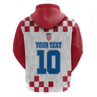 Custom Croatia Football 2024 Go Champion Zip Hoodie - Wonder Print Shop