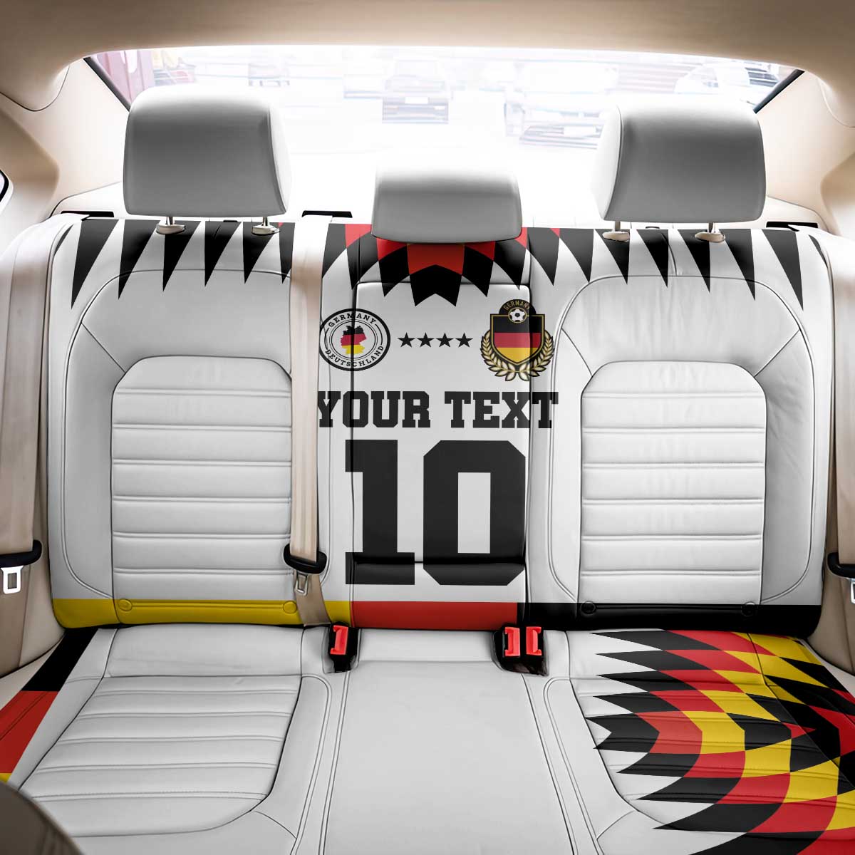 Custom Germany Football 2024 Go Champion Back Car Seat Cover Design 90s Style Home Color - Wonder Print Shop