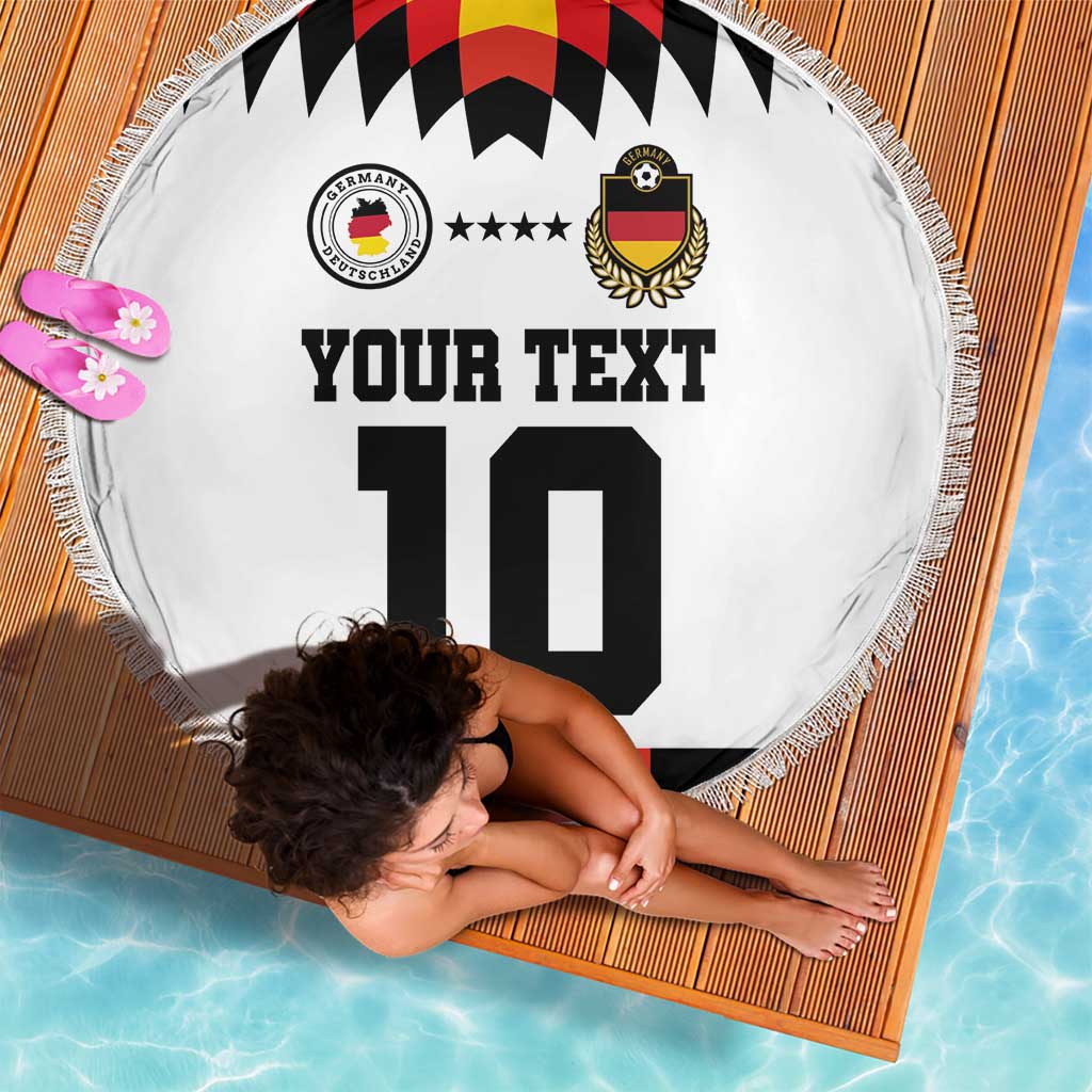 Custom Germany Football 2024 Go Champion Beach Blanket Design 90s Style Home Color - Wonder Print Shop