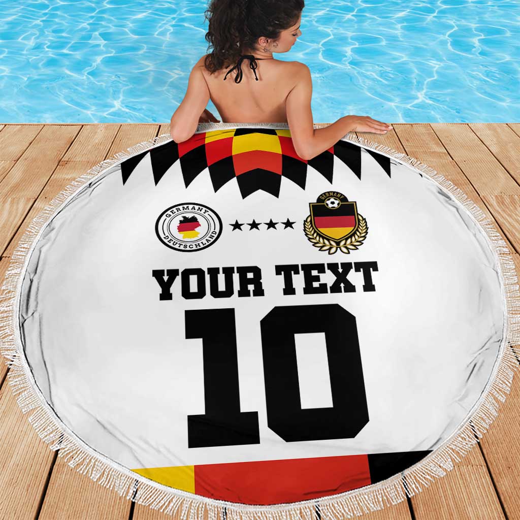 Custom Germany Football 2024 Go Champion Beach Blanket Design 90s Style Home Color - Wonder Print Shop