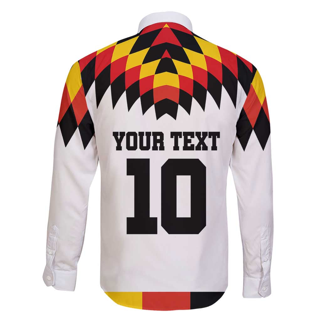 Custom Germany Football 2024 Go Champion Family Matching Long Sleeve Bodycon Dress and Hawaiian Shirt Design 90s Style Home Color - Wonder Print Shop