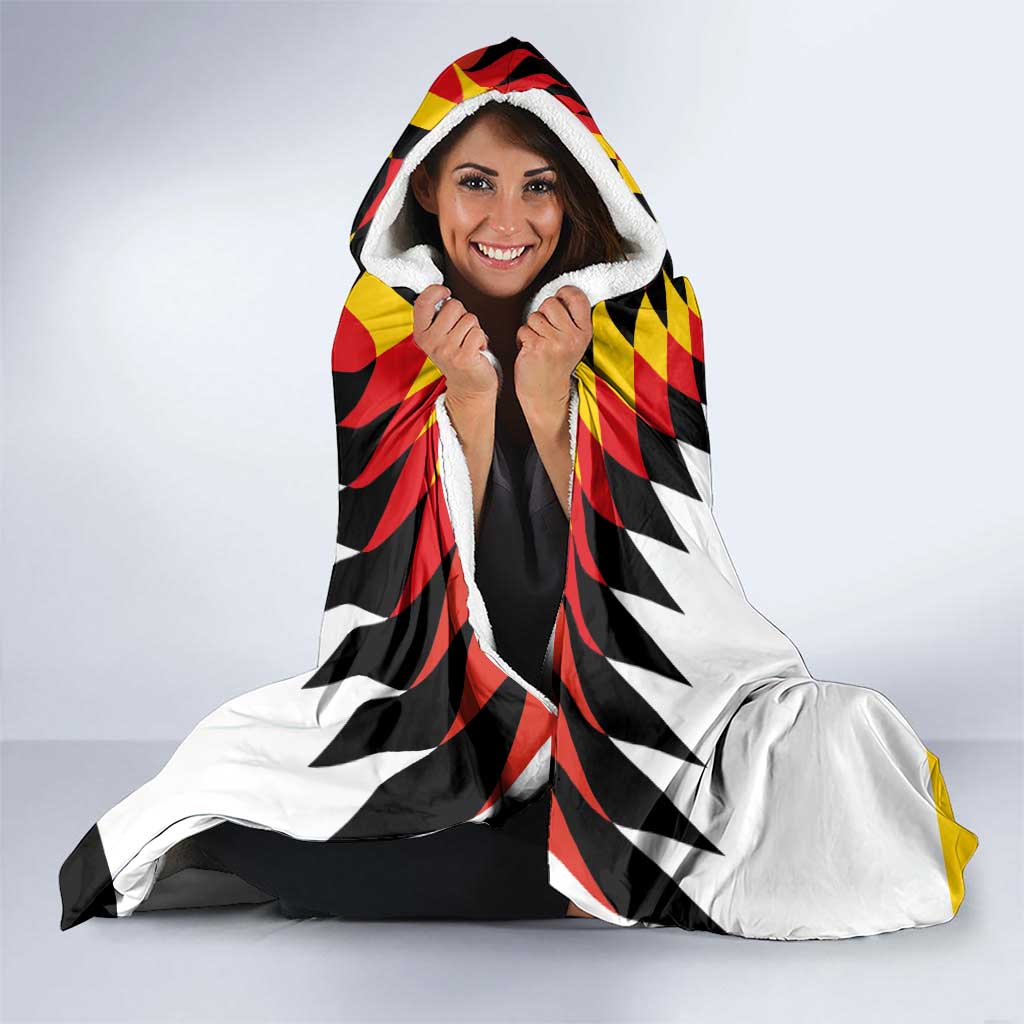 Custom Germany Football 2024 Go Champion Hooded Blanket Design 90s Style Home Color LT03