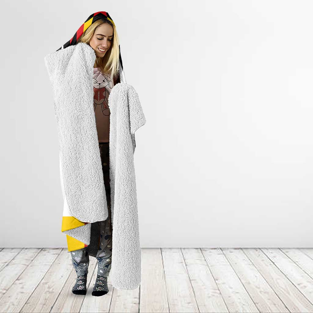 Custom Germany Football 2024 Go Champion Hooded Blanket Design 90s Style Home Color LT03